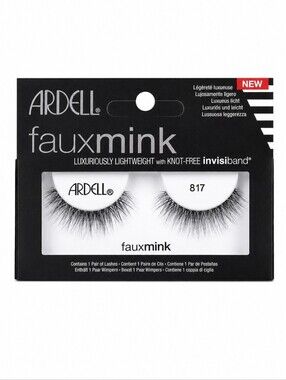 4 x Ardell Faux Mink Lashes #817 1 Pair Each